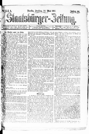 Staatsbürger-Zeitung vom 24.05.1867