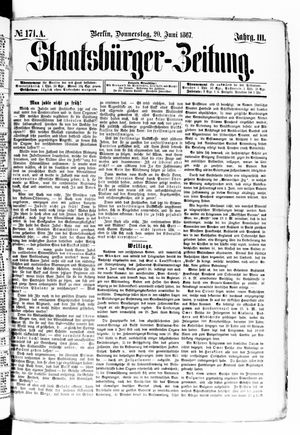 Staatsbürger-Zeitung vom 20.06.1867