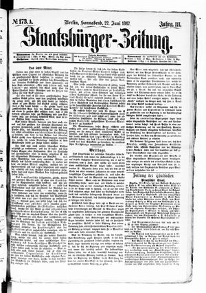 Staatsbürger-Zeitung vom 22.06.1867