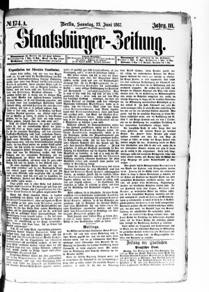 Staatsbürger-Zeitung vom 23.06.1867