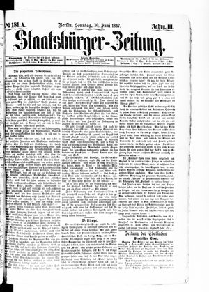 Staatsbürger-Zeitung vom 30.06.1867