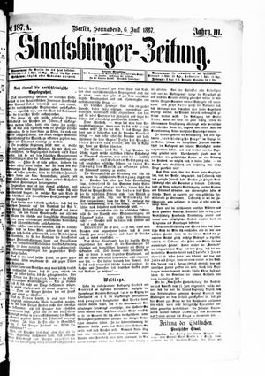 Staatsbürger-Zeitung on Jul 6, 1867