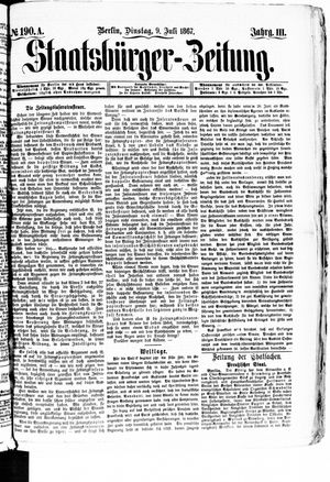 Staatsbürger-Zeitung vom 09.07.1867