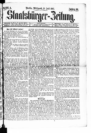 Staatsbürger-Zeitung vom 10.07.1867