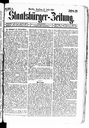 Staatsbürger-Zeitung vom 12.07.1867