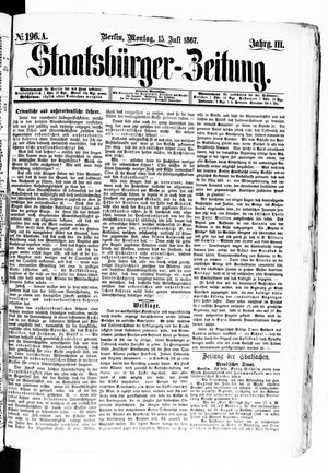 Staatsbürger-Zeitung vom 15.07.1867