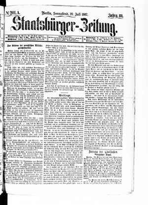 Staatsbürger-Zeitung vom 20.07.1867