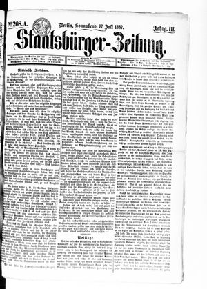 Staatsbürger-Zeitung vom 27.07.1867