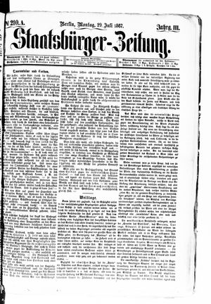 Staatsbürger-Zeitung vom 29.07.1867