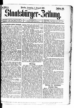 Staatsbürger-Zeitung on Aug 4, 1867
