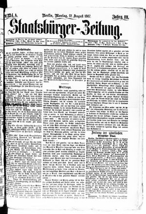 Staatsbürger-Zeitung vom 12.08.1867
