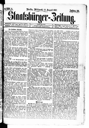 Staatsbürger-Zeitung on Aug 14, 1867