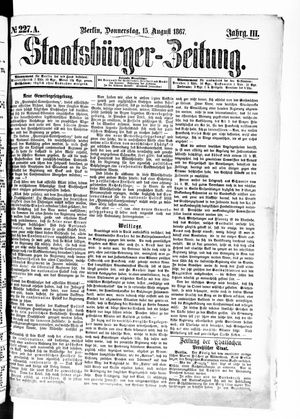 Staatsbürger-Zeitung on Aug 15, 1867