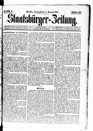 Staatsbürger-Zeitung vom 17.08.1867