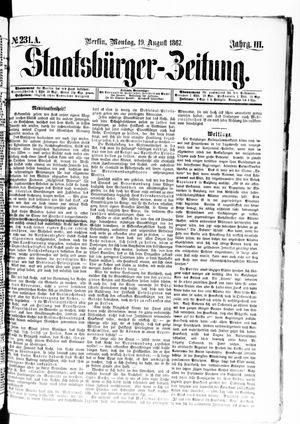 Staatsbürger-Zeitung on Aug 19, 1867