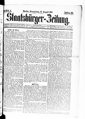Staatsbürger-Zeitung on Aug 22, 1867