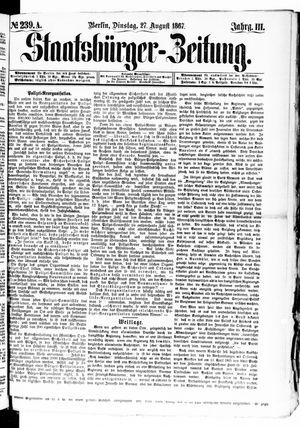 Staatsbürger-Zeitung vom 27.08.1867