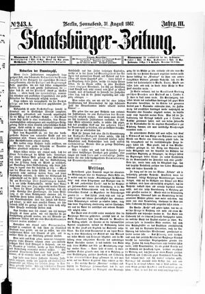Staatsbürger-Zeitung on Aug 31, 1867