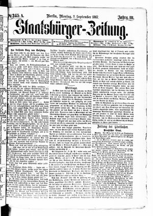 Staatsbürger-Zeitung vom 02.09.1867