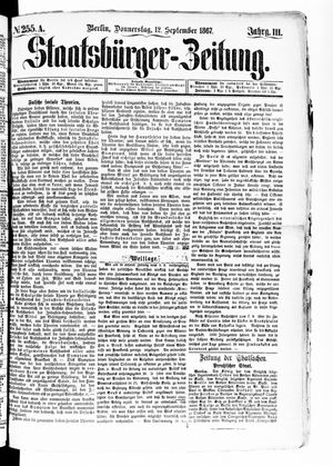 Staatsbürger-Zeitung vom 12.09.1867