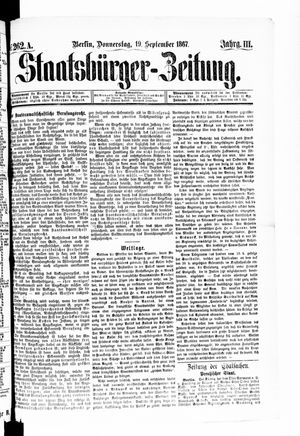 Staatsbürger-Zeitung on Sep 19, 1867