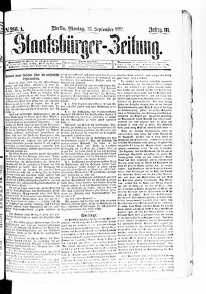 Staatsbürger-Zeitung on Sep 23, 1867
