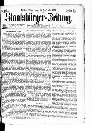 Staatsbürger-Zeitung on Sep 26, 1867
