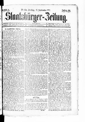 Staatsbürger-Zeitung vom 27.09.1867