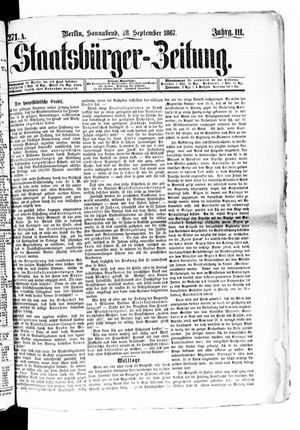 Staatsbürger-Zeitung vom 28.09.1867