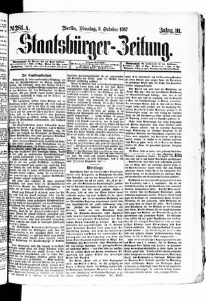 Staatsbürger-Zeitung vom 08.10.1867