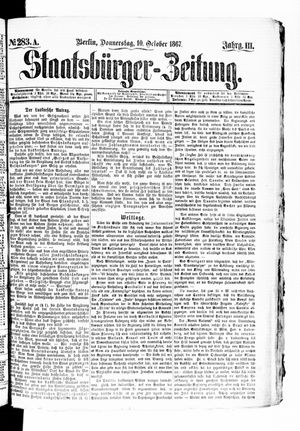 Staatsbürger-Zeitung vom 10.10.1867