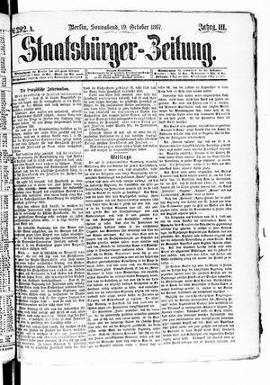 Staatsbürger-Zeitung on Oct 19, 1867