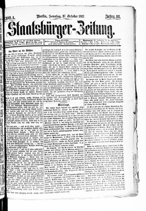 Staatsbürger-Zeitung on Oct 28, 1867