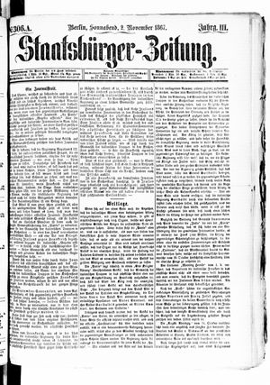 Staatsbürger-Zeitung vom 03.11.1867