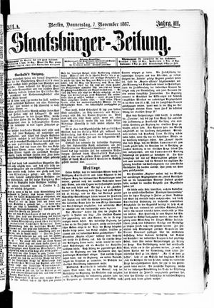 Staatsbürger-Zeitung vom 08.11.1867