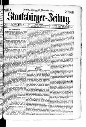 Staatsbürger-Zeitung vom 12.11.1867
