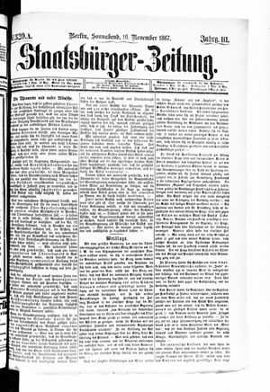Staatsbürger-Zeitung vom 16.11.1867