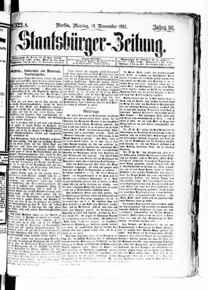 Staatsbürger-Zeitung on Nov 18, 1867
