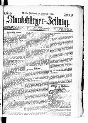 Staatsbürger-Zeitung vom 20.11.1867