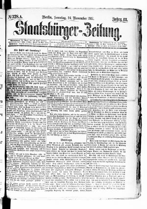 Staatsbürger-Zeitung vom 24.11.1867