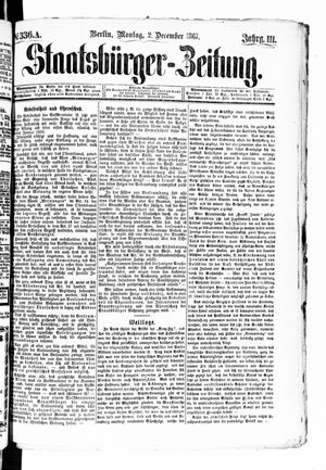 Staatsbürger-Zeitung vom 02.12.1867