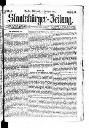 Staatsbürger-Zeitung vom 04.12.1867