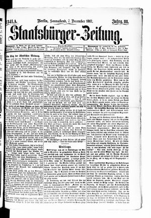 Staatsbürger-Zeitung on Dec 7, 1867