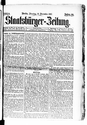 Staatsbürger-Zeitung vom 10.12.1867
