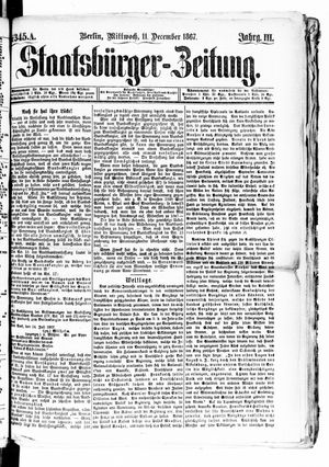 Staatsbürger-Zeitung on Dec 11, 1867