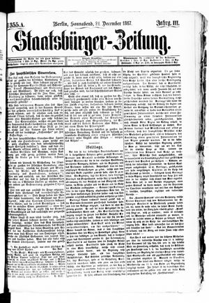 Staatsbürger-Zeitung on Dec 21, 1867