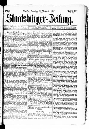 Staatsbürger-Zeitung on Dec 22, 1867