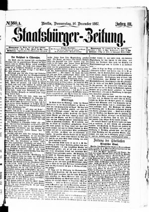 Staatsbürger-Zeitung on Dec 26, 1867