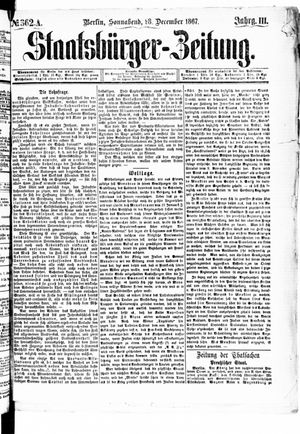Staatsbürger-Zeitung on Dec 28, 1867