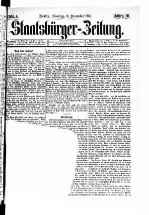 Staatsbürger-Zeitung on Dec 31, 1867